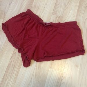 Red Comfy Shorts
